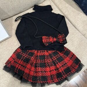 Cynthia Rowley size 4 sparkly top skirt crossbody girls